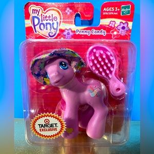 MY LITTLE PONY G3 NWT VTG 2004 BABY PENNY CANDY PONY TARGET EXCLUSIVE FLORAL HAT